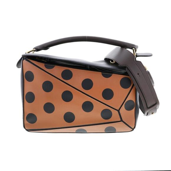 Loewe Handbags - LOEWE Puzzle Circle Bag Shoulder Messenger Dot Brown Black